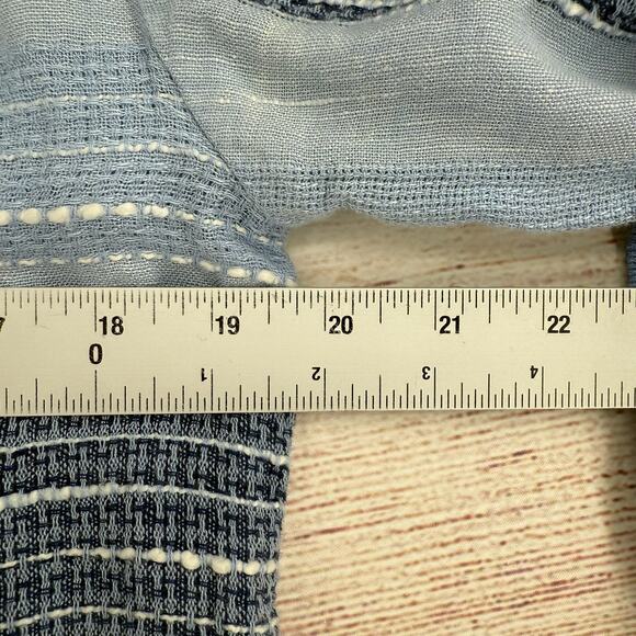 Lot of 2 Cloth & Stone Blouses Womens Small Blue Pink Button Down Tie Back - Picture 6 of 16